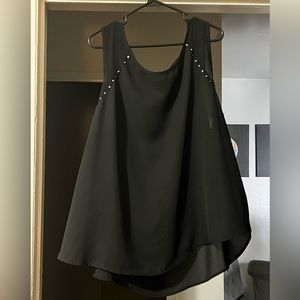 Torrid Black Tank with silver accent